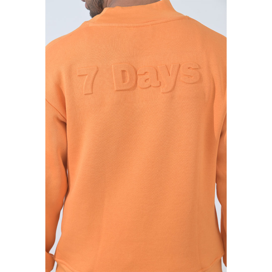 100% Supima Cotton Unisex Sweatshirt (Solid Orange)
