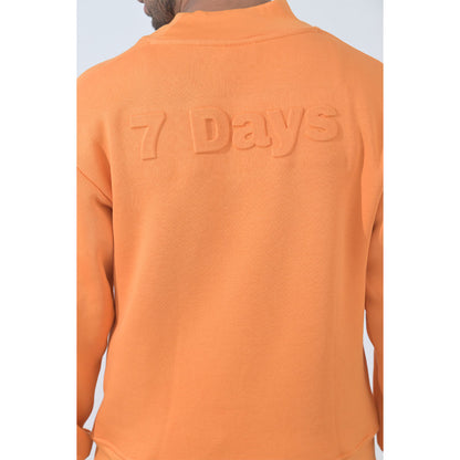 100% Supima Cotton Unisex Sweatshirt (Solid Orange)