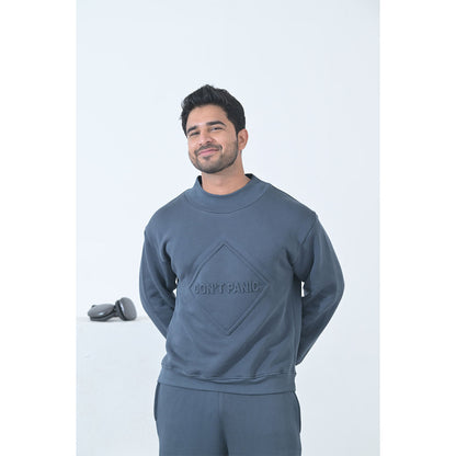 100% Supima Cotton Unisex Sweatshirt (Navy Blue)