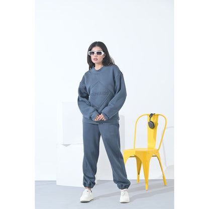100% Supima Cotton Unisex Sweatshirt (Navy Blue)