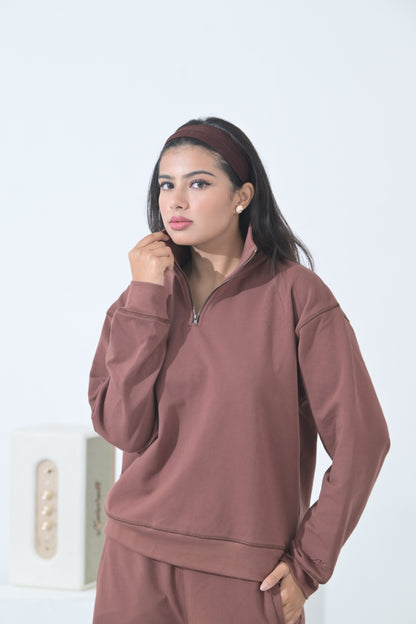 100% Supima Cotton Winter Tide Cord Set  (Chocolate Brown)