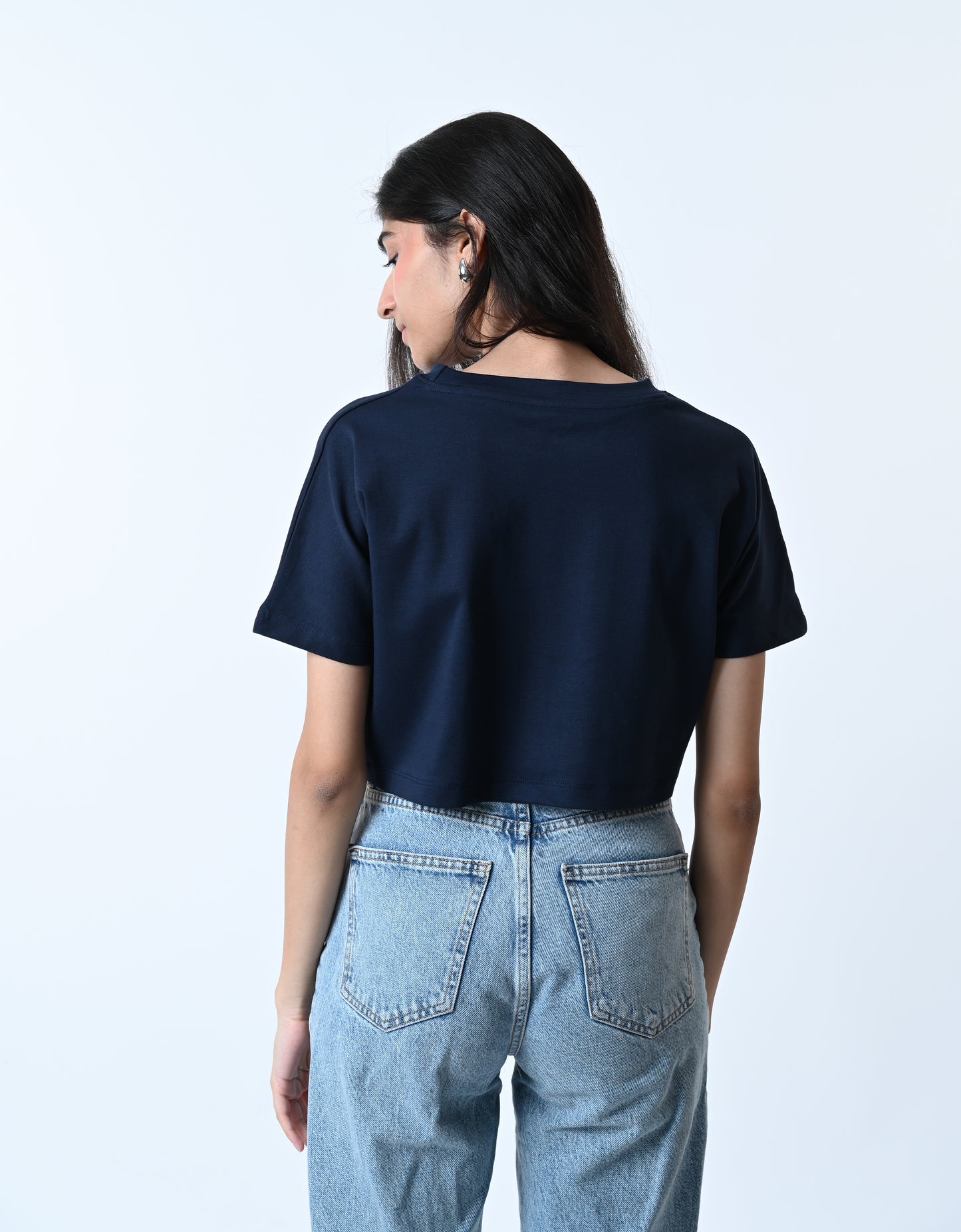 Comfort Crop Tee Wine