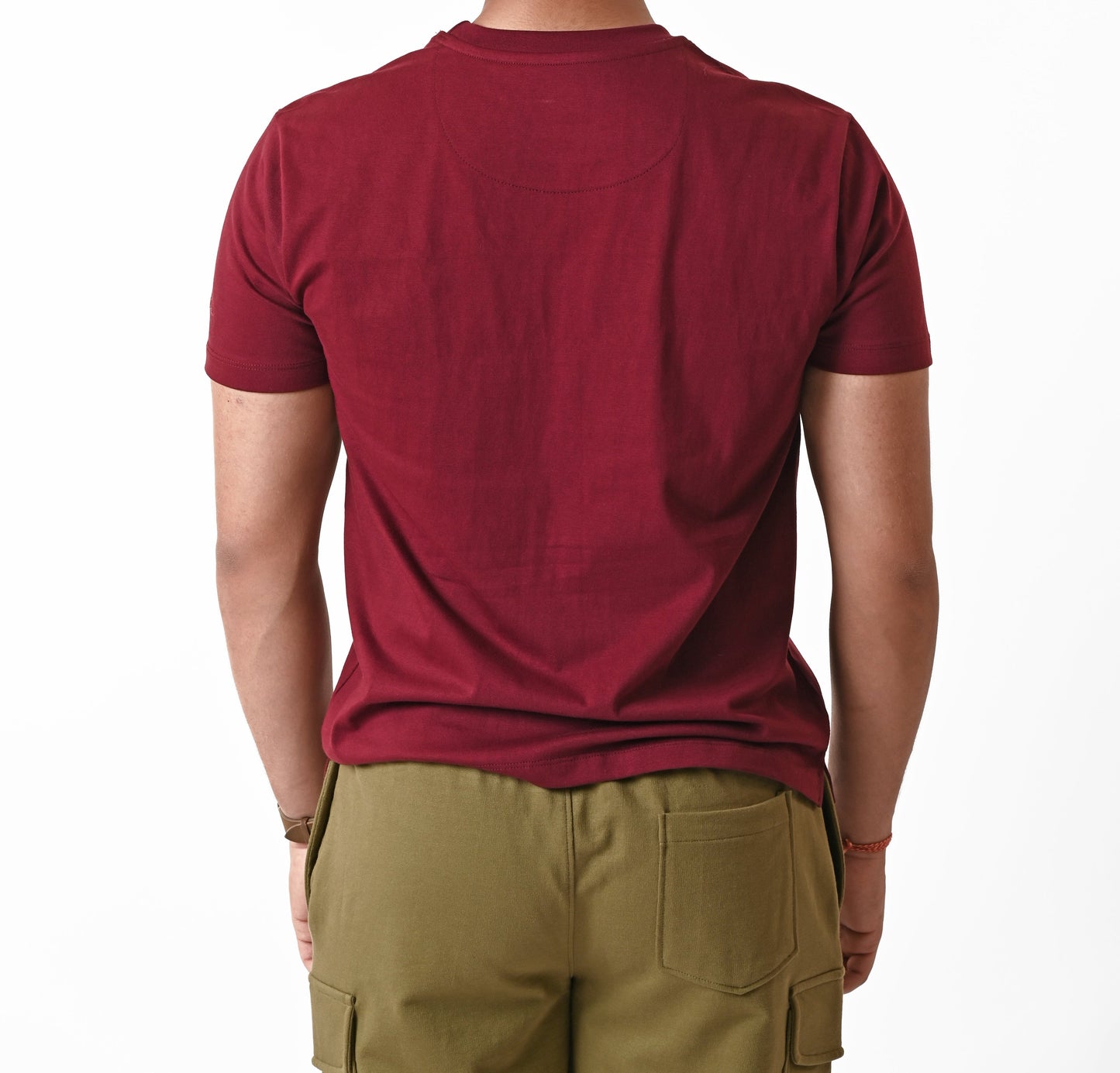 Tulum men's Pocket T-shirt (MAROON)