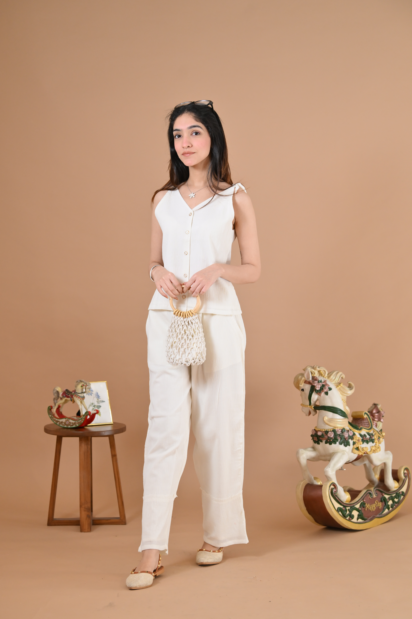 BLISS TIE-UP TOP (SNOW WHITE)
