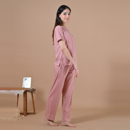 Cloud Nine Night Set ( Dusty Pink)