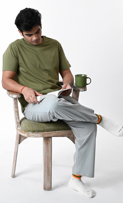 Tulum Crew Neck T-shirt (Olive Green)