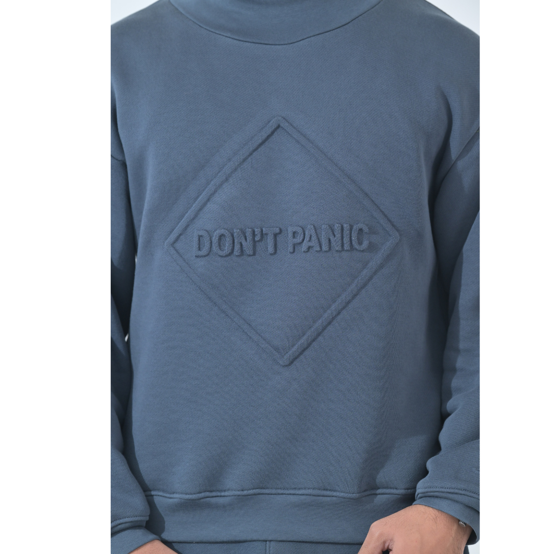 100% Supima Cotton Unisex Sweatshirt (Navy Blue)