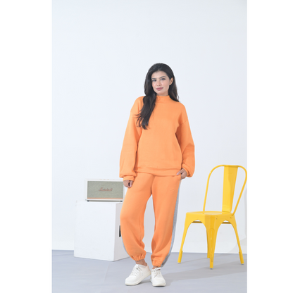 100% Supima Cotton Unisex Sweatshirt (Solid Orange)