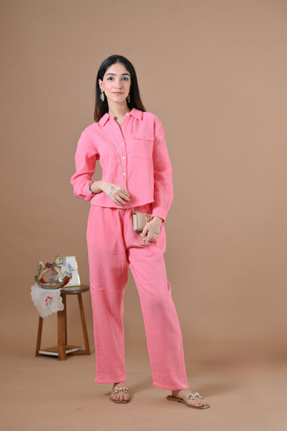 Annie Coord Set (Blush Pink)