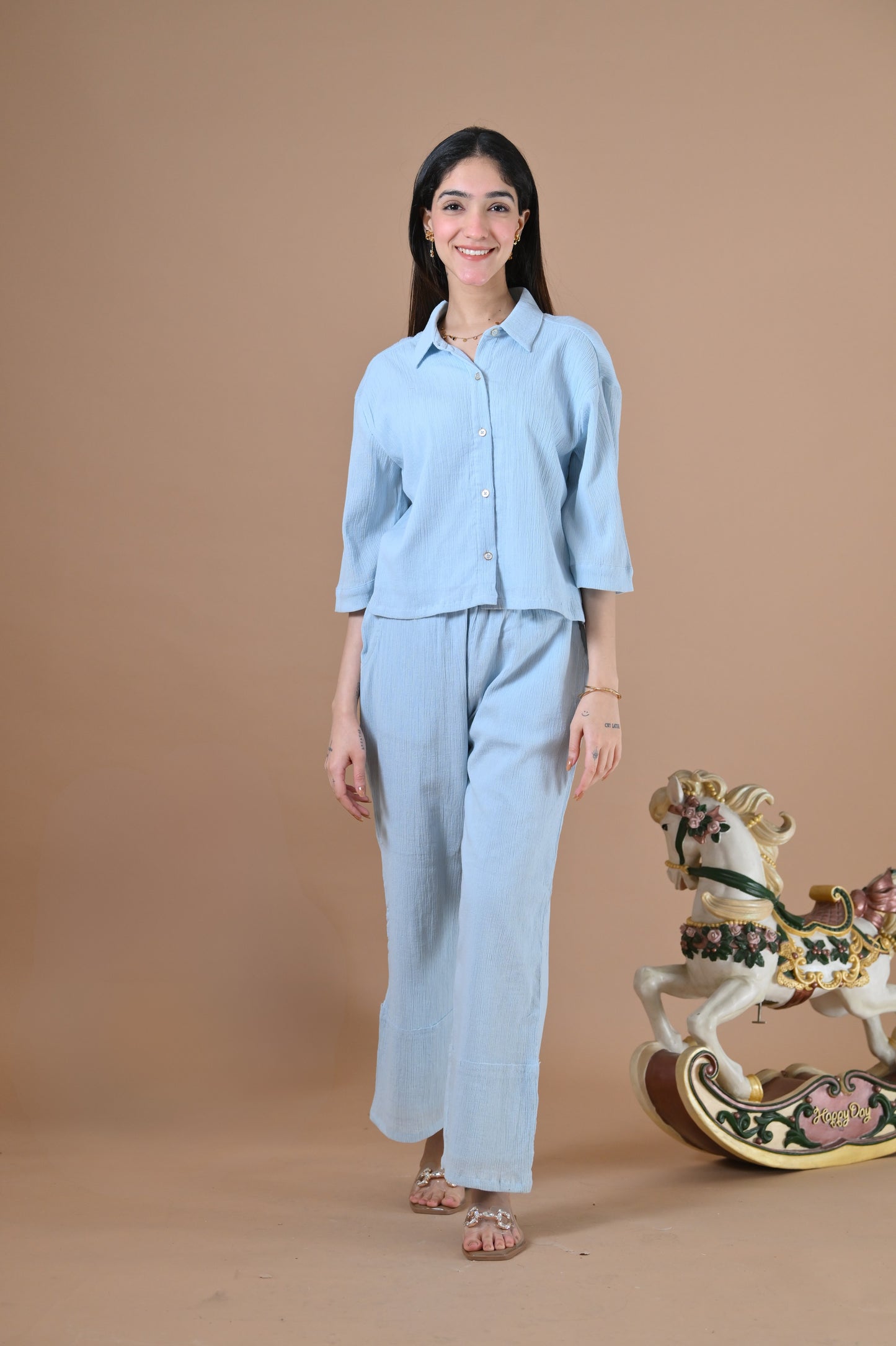 The Sicily Coord Set  (Baby Blue)